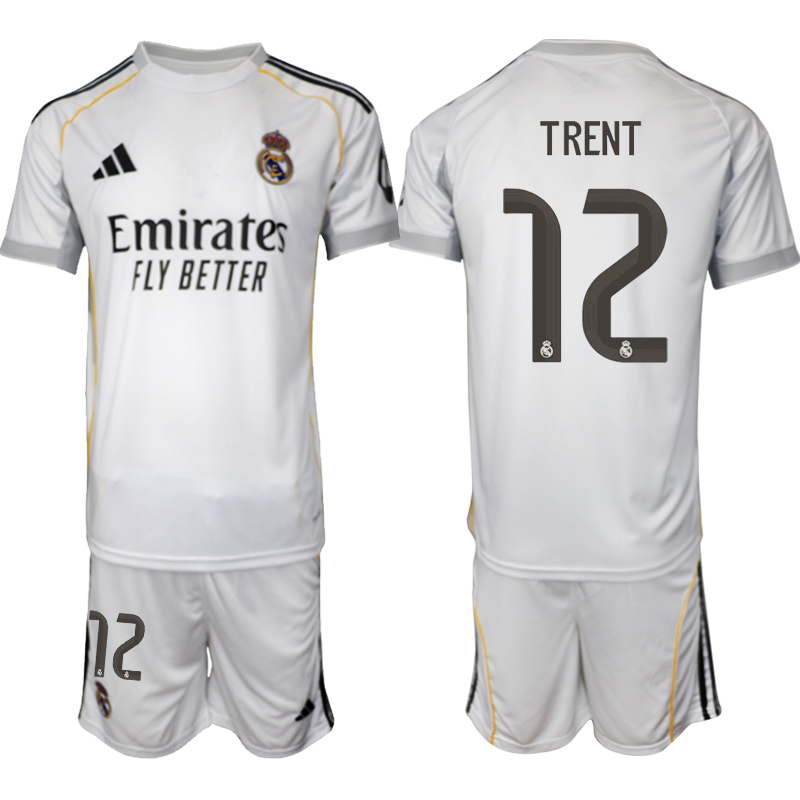 Men 2025-2026 Club Real Madrid home white #12 Soccer Jersey 01->real madrid jersey->Soccer Club Jersey